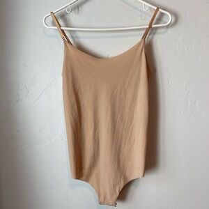 EUC Commando Control Bodysuit Nude Spaghetti Strap Size M/L